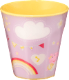 Becher 9-Kant Peppa Pig, lila babylove