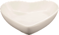 Keramikschale, Herzform, weiß Dekorieren & Einrichten