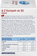 Kompleks witamin i minerałów A-Z 50+ w tabletkach depot, 100 szt. Mivolis