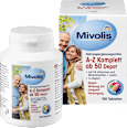 Kompleks witamin i minerałów A-Z 50+ w tabletkach depot, 100 szt. Mivolis