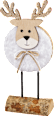 Holzaufsteller, Elch mit Fell, creme-braun BOLTZE