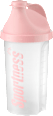 Shaker za pripravo napitkov, roza (500 ml) Sportness