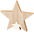 Holzstern mit Melamin BOLTZE