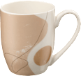 Kaffeebecher, beige-creme-flieder keine Marke