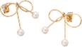 Ohrstecker Schleifenform, Gold-Optik ebelin