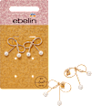 Ohrstecker Schleifenform, Gold-Optik ebelin