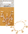 Armband mit Blumen-Anhänger, Gold-Optik ebelin