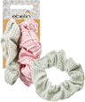 Scrunchies mit Struktur rosa, mint ebelin