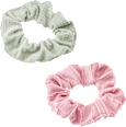 Scrunchies mit Struktur rosa, mint ebelin
