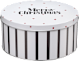 Metallkeksdose "Merry Christmas", rund BOLTZE