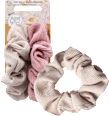 Scrunchie-Set Rosa Beige Langhaarmädchen