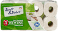 Toilettenpapier Recycling 3-lagig (8x200 Blatt) Sanft&Sicher