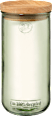 Vorratsdose aus Glas mit Holzdeckel, grün (19 cm) Dekorieren & Einrichten