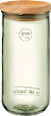 Vorratsdose aus Glas mit Holzdeckel, grün (19 cm) Dekorieren & Einrichten