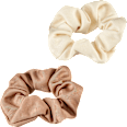 Scrunchies braun, creme ebelin