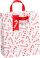 Geschenktasche Streifen/Zuckerstangen/Schrift/Häuser, midi, hoch Profissimo