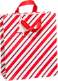 Geschenktasche Streifen/Zuckerstangen/Schrift/Häuser, midi, hoch Profissimo