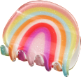 Haarklammer Regenbogen ebelin
