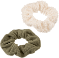 Scrunchies Teddy creme, khaki ebelin
