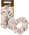 Scrunchies recyceltes Polyester beige, grau ebelin