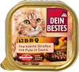 Nassfutter Katze marinierte Streifen mit Pute in Sauce, BBQ Dein Bestes