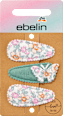 Haarclips Textil Blümchen & Schmetterling ebelin