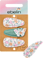 Haarclips Textil Blümchen & Schmetterling ebelin