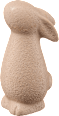Terracottahase stehend, angeraute Oberfläche, hellbraun Dekorieren & Einrichten