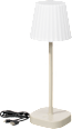 Outdoor-Tischlampe mit LED, beige/weiß (34,5 cm) keine Marke