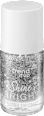 Glitter Top Coat Nagellack Shine Bright silber 010 Promo trend !t up
