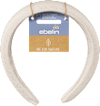 Haarreif aus recyceltem Leinen beige ebelin
