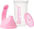 Shaker za pripravo napitkov, pink (500 ml) Sportness
