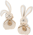 Holzhase "HAPPY EASTER" mit Bastschlaufe, natur-weiß BOLTZE