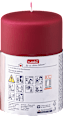 Stumpenkerze matt 120/80 bordeaux Profissimo