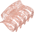 Haarklammer rosa ebelin