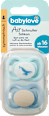 Schnuller Air Silikon, blau, ab 16 Monate babylove