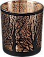 Glaskerzenhalter Bäume, schwarz-rosé (8 cm) Dekorieren & Einrichten