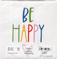 Servietten "BE HAPPY" (33x33 cm) BOLTZE