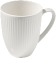 Kaffeebecher, gerillt, weiß BOLTZE