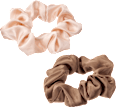 Scrunchies aus recyceltem Polyester nude, braun ebelin