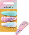 Haarclips mit Pailletten weiß, rosa, blau ebelin