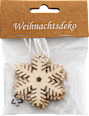 Christbaumschmuck Holzanhänger Schneeflocke KUWOPA