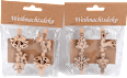 Holzklammern mit weihnachtlichen Motiven KUWOPA