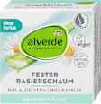 Fester Rasierschaum Bio-Aloe Vera, Bio-Kamille  alverde NATURKOSMETIK