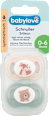 Schnuller Silikon symmetrisch 0-6 Monate sortiert babylove