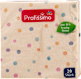 Cocktailservietten "Punkte" aus Recycling-Material (25x25 cm) Profissimo
