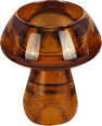 Teelichthalter aus Glas, Pilz, braun Dekorieren & Einrichten