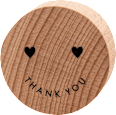 Holzstempel "Thank You" sortiert Profissimo