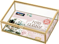 Glasbox gold Hochzeit Paradies