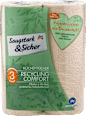 Küchenrolle Recycling 3-lagig Saugstark&Sicher